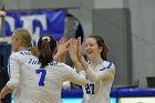 Volleyball vs Emerson  Wheaton College Women's Volleyball vs Emerson College. - Photo by Keith Nordstrom : Wheaton, Volleyball, VB2019